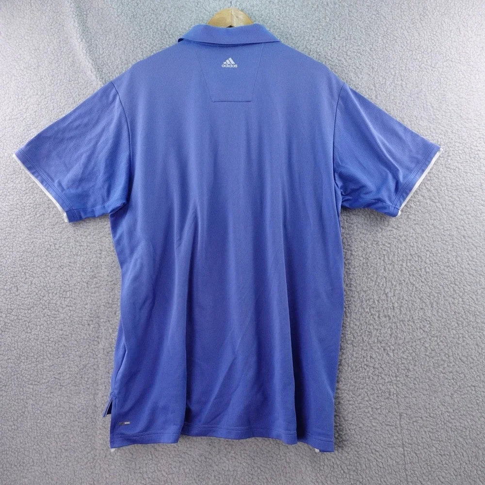 Adidas Men's Blue Golf Polo Shirt ClimaCool‎ Size XL Performance Stretch Rugby